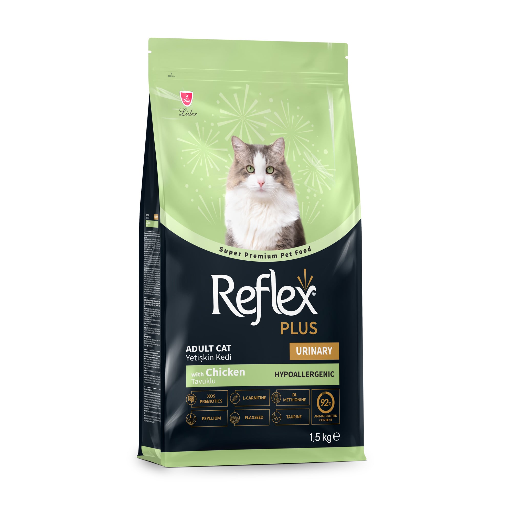 Сухий корм для котів Reflex Plus Urinary для підтримки здоров'я сечовивідної системи, з куркою, 1.5 кг